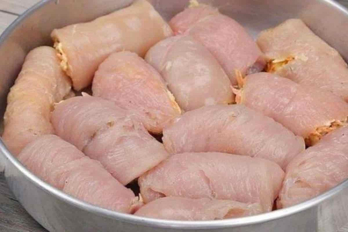 Peito de Frango Recheado com Presunto e Queijo em 5 Etapas